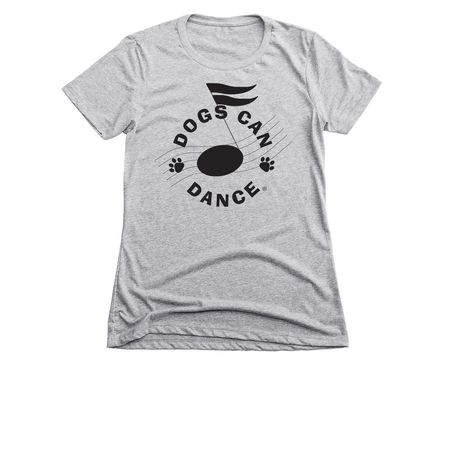 Dogs Can Dance 2026, a Dark Heather Grey Women's Slim Fit Tee