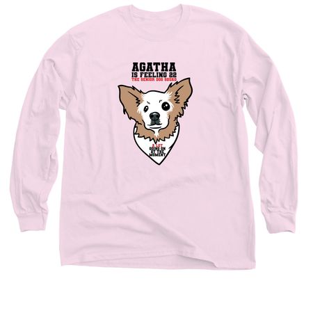 Agatha Tee, a Light Pink Classic Long Sleeve Tee