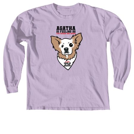 Agatha Tee, a Orchid Comfort Colors Long Sleeve Tee
