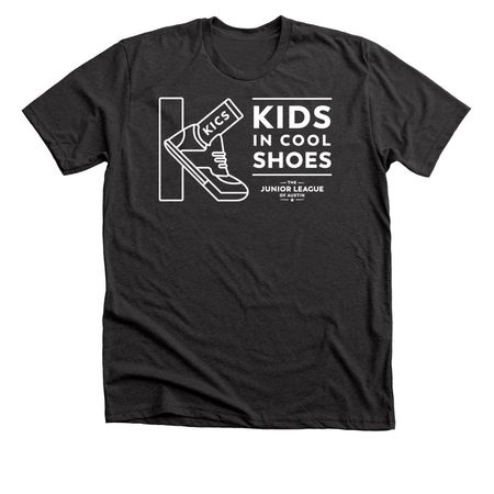 Kids In Cool Shoes Shirt, a Dark Grey Heather Premium Unisex Tee