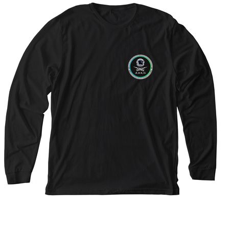 AARG Pirate Logo, a Solid Black Blend Premium Long Sleeve Tee