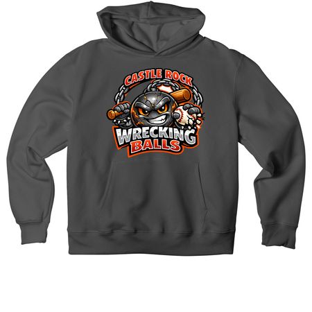 Castle Rock Wrecking Balls, a Asphalt Premium Heavyweight Pullover Hoodie