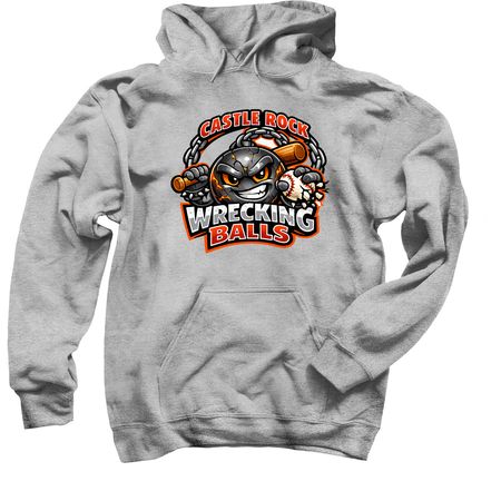 Castle Rock Wrecking Balls, a Sport Grey Pullover Hoodie