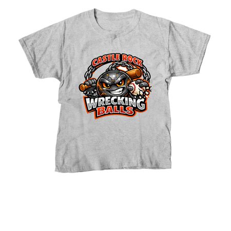 Castle Rock Wrecking Balls, a Sport Grey Youth Unisex Tee