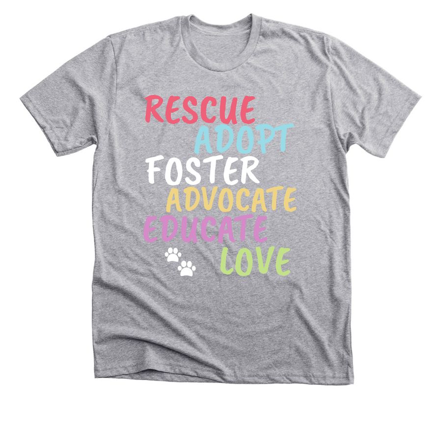 Rescue Shirt SPSPCA, a Athletic Heather Premium Unisex Tee