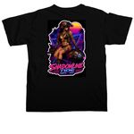 Bombshell&nbsp;, a Black Comfort Colors Unisex Tee (back-view)
