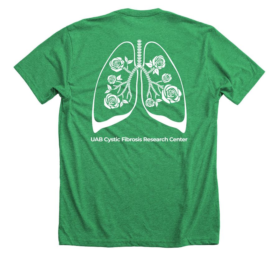 UAB CFRC BHAM Great Strides Team, a Heather Kelly Premium Unisex Tee (back-view)