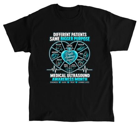 Ultrasound Awareness, a Black Classic Unisex Tee