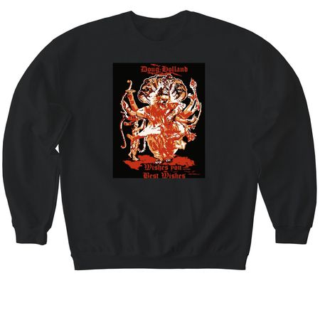 Doug Holland, a Black Softstyle Crewneck Sweatshirt