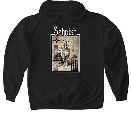 Sahnish, a Black Gildan Softstyle Pullover Hoodie