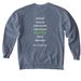 Foster Summer Collection, a Blue Jean Comfort Colors Crewneck Sweatshirt (back-view)