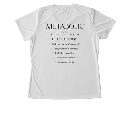 Women?s Performance MR shirt&nbsp;, a White Women's Performance Tee (back-view)