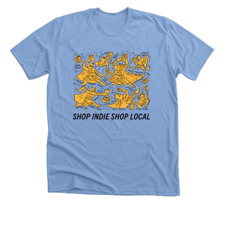 Indie Bookstore Day 2027, a Heather Carolina Blue Premium Unisex Tee