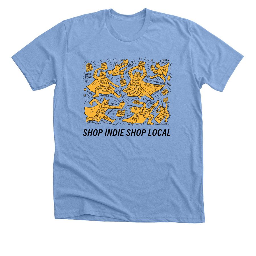 Indie Bookstore Day 2027, a Heather Carolina Blue Premium Unisex Tee