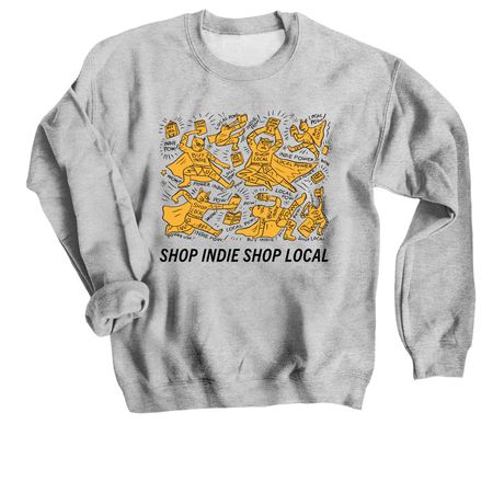 Indie Bookstore Day 2027, a Sport Grey Crewneck Sweatshirt