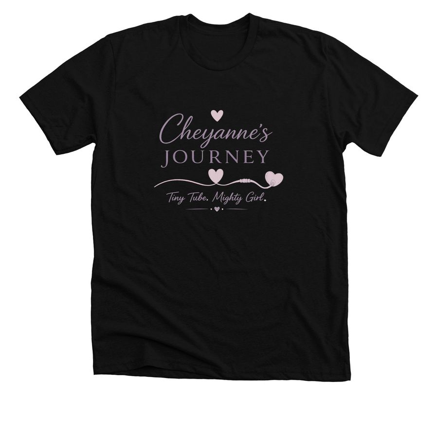 Cheyanne?s Journey, a Solid Black Blend Premium Unisex Tee