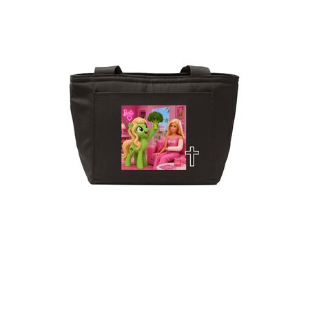 jng, a Deep Black Insulated Lunch Tote
