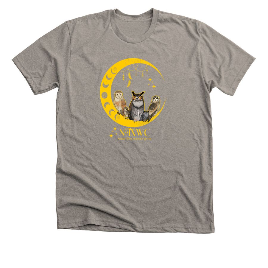 NTXWC Owls by R. Scott, a Heather Stone Premium Unisex Tee