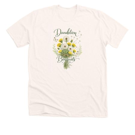 Dandelion Bouquets 2, a Heather Natural Premium Unisex Tee