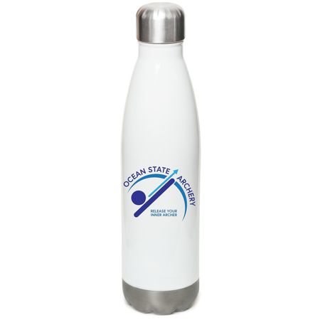 Water bottle, a White Stainless Steel Water Bottle