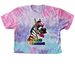 The Ol' Razzle Dazzle, a Cotton Candy Women's Tie Dye Cropped Tee