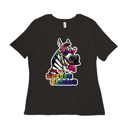 The Ol' Razzle Dazzle, a Black Women?s Relaxed Cotton Tee