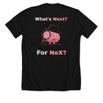 NeX: Neuro Exploration Apparel, a Solid Black Blend Premium Unisex Tee (back-view)