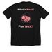 NeX: Neuro Exploration Apparel, a Solid Black Blend Premium Unisex Tee (back-view)