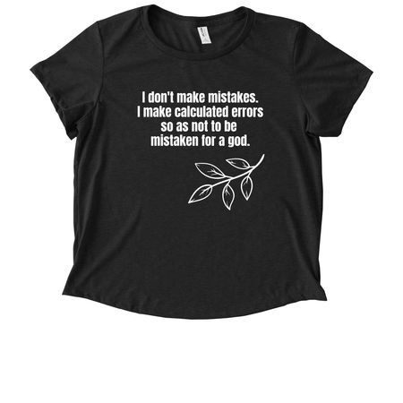 You B Ewe, a Space Black Allmade Eco Triblend Women?s Scoop Neck Tee