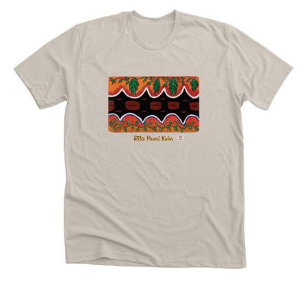 Sacred Female Boa with Kawa/Chacruna Leaves, a Heather Dust Premium Unisex Tee