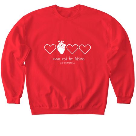 Adeline?s fight is our fight, a Red Softstyle Crewneck Sweatshirt