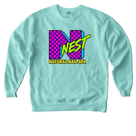 NTV Nest Shirts, a Chalky Mint Comfort Colors Crewneck Sweatshirt