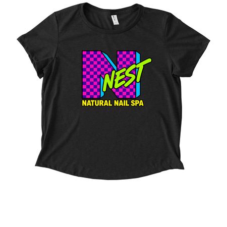 NTV Nest Shirts, a Space Black Allmade Eco Triblend Women?s Scoop Neck Tee