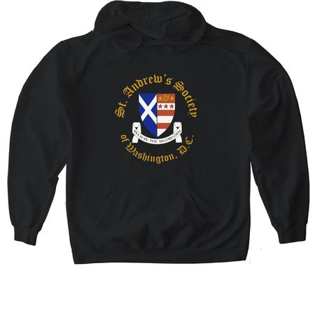 Saint Andrew's Society - Full Logo, a Black Gildan Softstyle Pullover Hoodie