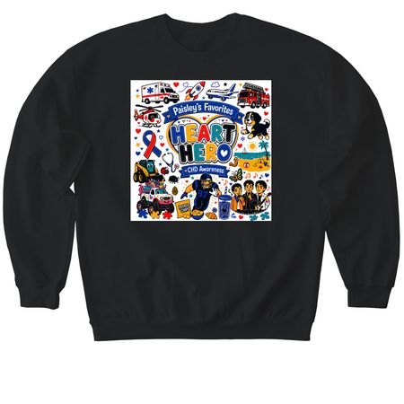 Team Paisley 2026, a Black Softstyle Crewneck Sweatshirt