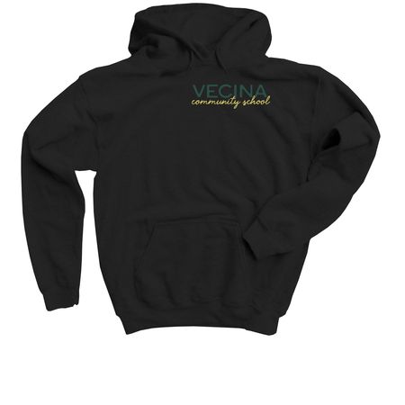 Vecina Community School, a Black Youth Pullover Hoodie