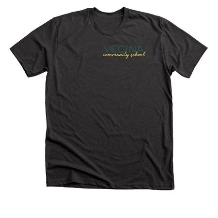 Vecina Community School, a Dark Grey Heather Premium Unisex Tee