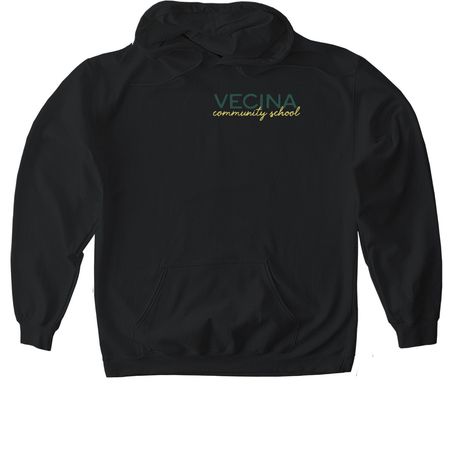 Vecina Community School, a Black Gildan Softstyle Pullover Hoodie