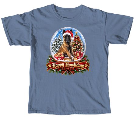 Happy Howlidays, a Blue Jean Comfort Colors Unisex Tee