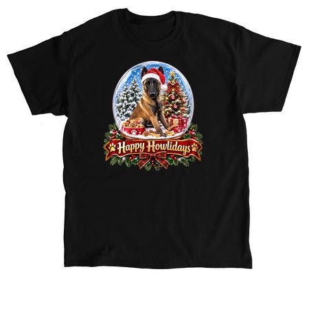Happy Howlidays, a Black Classic Unisex Tee