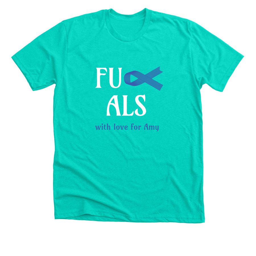We Love Amy Kenzie, a Heather Sea Green Premium Unisex Tee