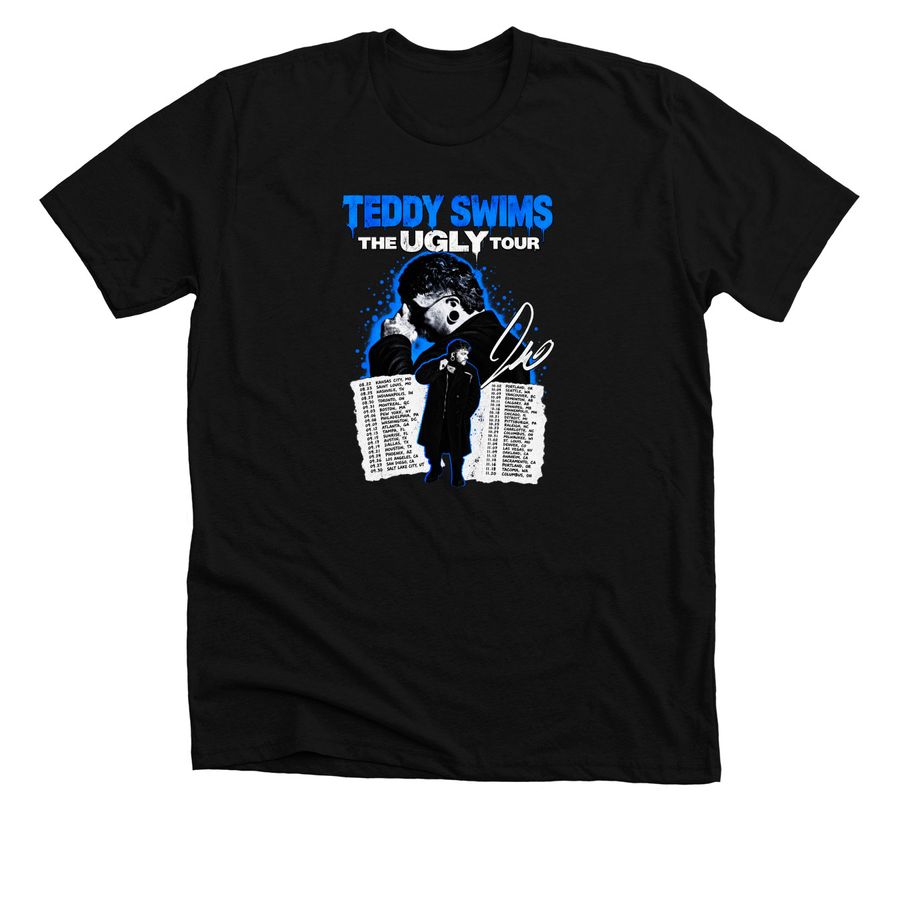 Teddy Swims 2026 Live Performance Music T-Shi, a Solid Black Blend Premium Unisex Tee