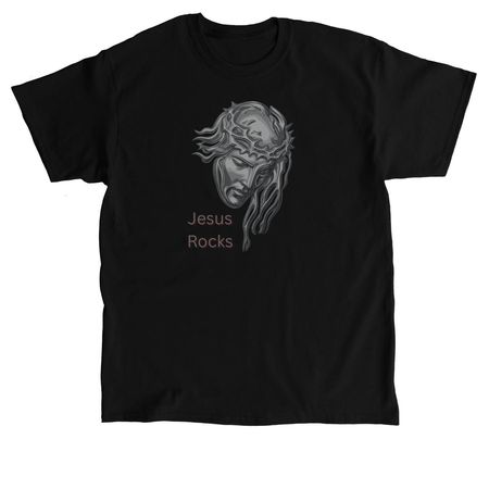 Jesus Rocks&nbsp;, a Black Classic Unisex Tee
