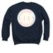 Kawawa Boys Club, a Navy Crewneck Sweatshirt (back-view)