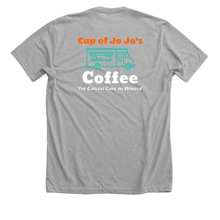 Coffee Truck&nbsp;, a Athletic Heather Premium Unisex Tee (back-view)