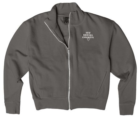 ICU Social Council, a Pepper Comfort Colors Women's Zip Up Jacket