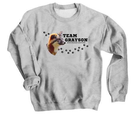 Team Grayson, a Sport Grey Crewneck Sweatshirt