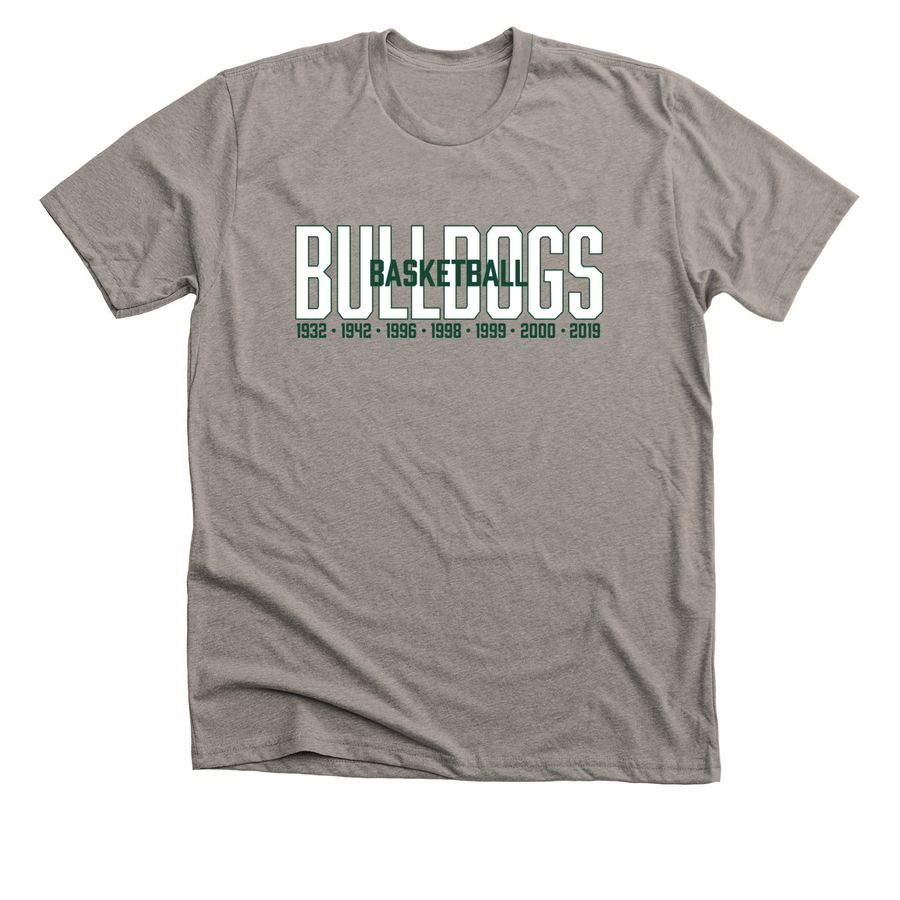 Bulldog Basketball Sectionals, a Heather Stone Premium Unisex Tee
