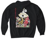DETOXIFY&nbsp;, a Black Gildan Softstyle Pullover Hoodie (back-view)
