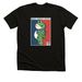 Fishers Resists Full Frog, a Black Heather Premium Unisex Tee